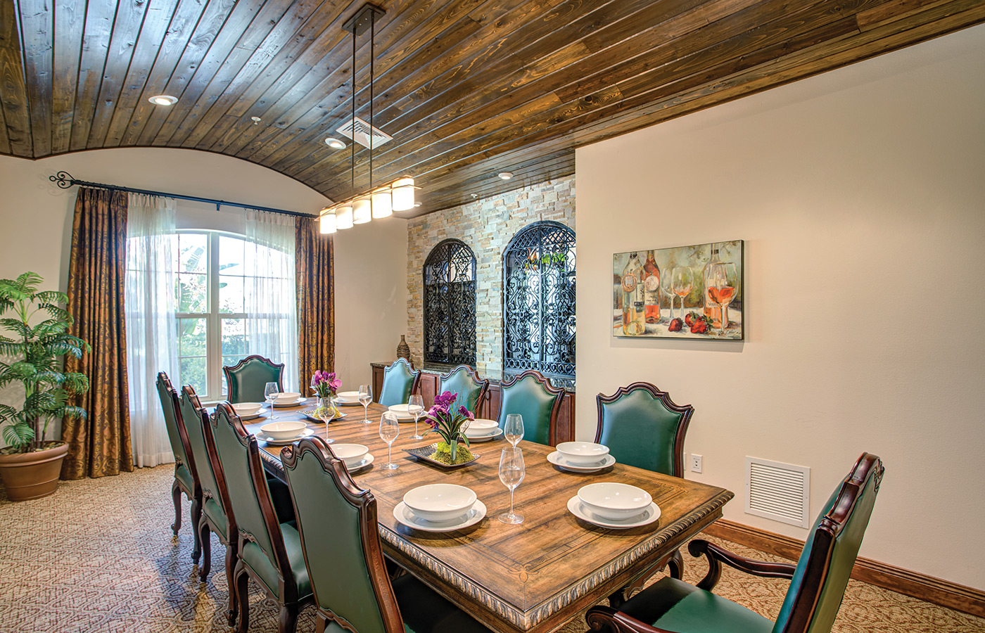 A dining area at The Glades at ChampionsGate.
