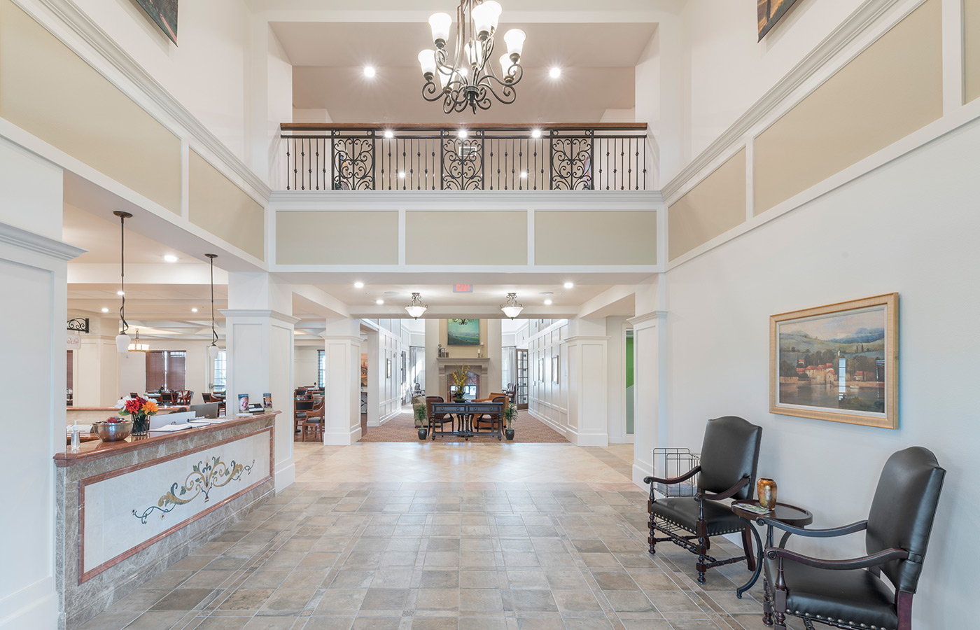 The lobby at The Glades at ChampionsGate.