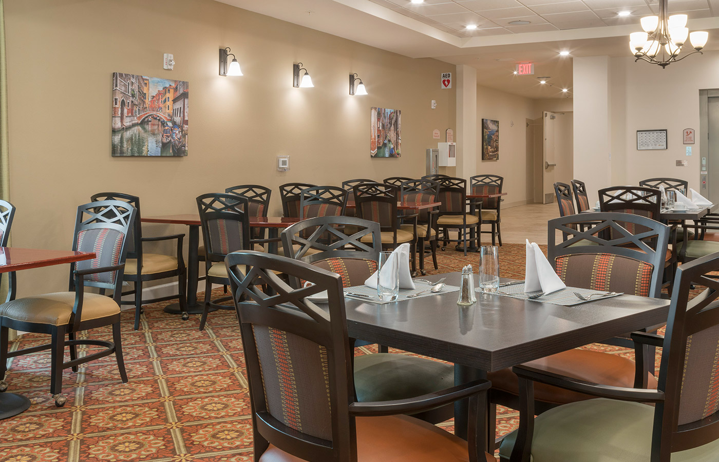 The dining area at The Glades at ChampionsGate.