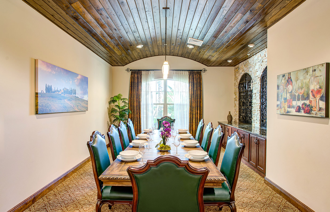 A dining area at The Glades at ChampionsGate.
