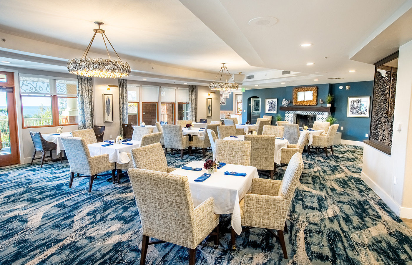 Dining room at Crown Cove.