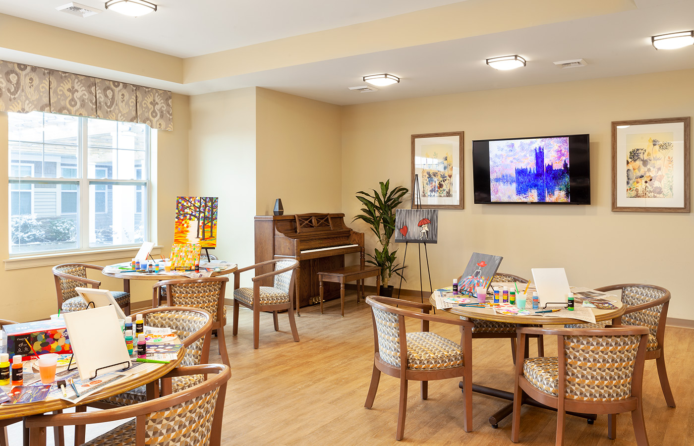 A dining area at The Legacy at Maiden Park
.