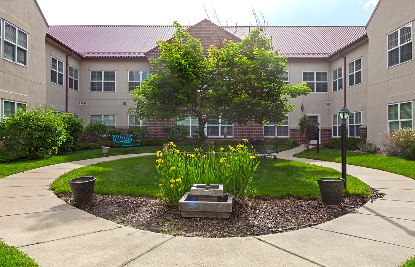 The patio at St. Andrews Village.