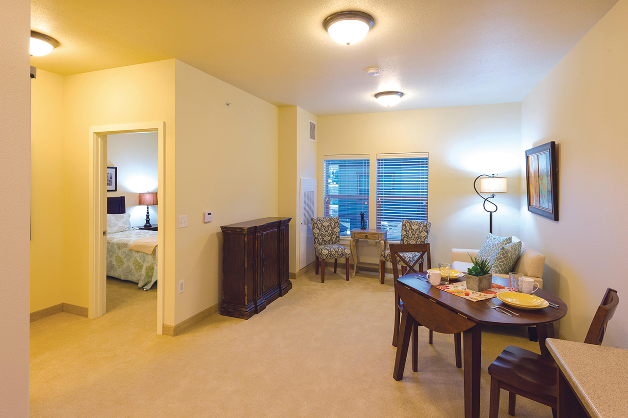 An apartment at Summit Senior Living.