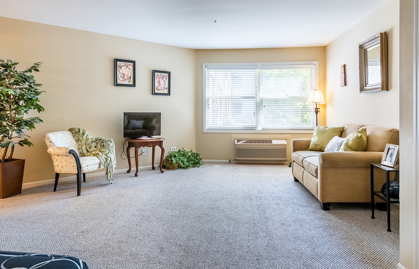 An apartment at The Fountains at Crystal Lake.