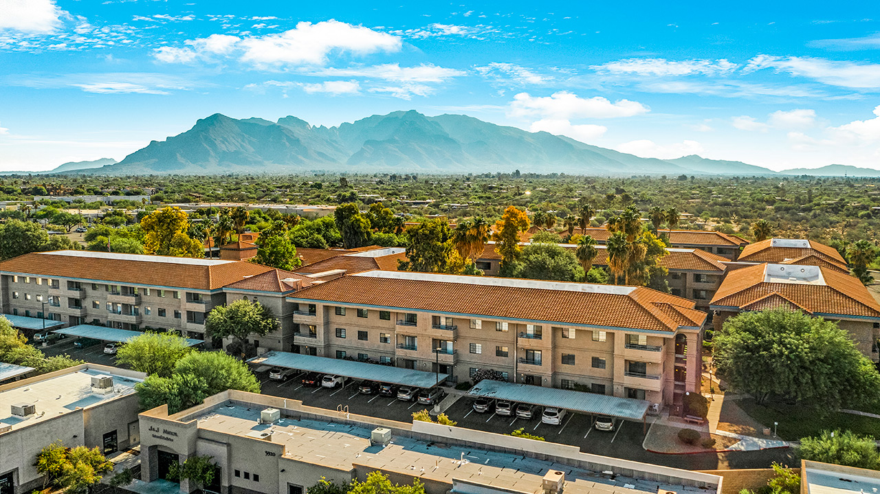 The exterior of The Fountains at La Cholla.