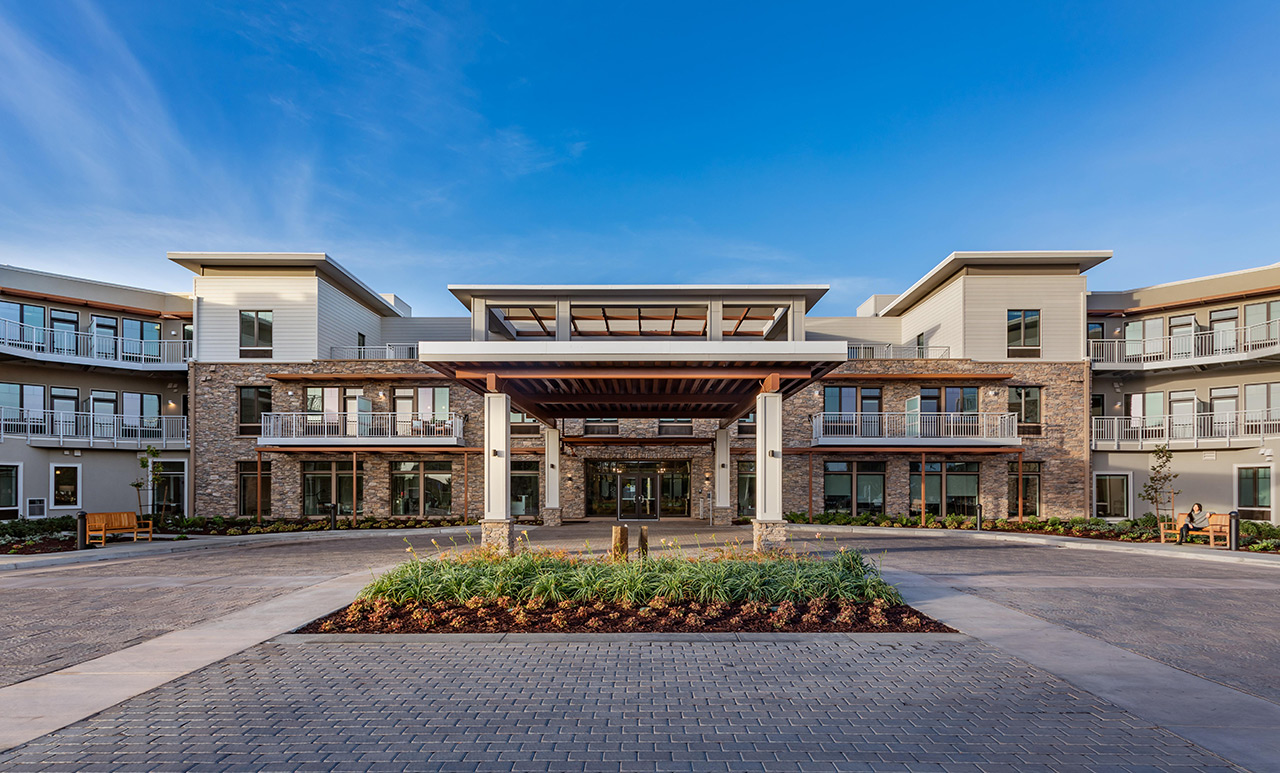 The Watermark at Napa Valley building entrance.