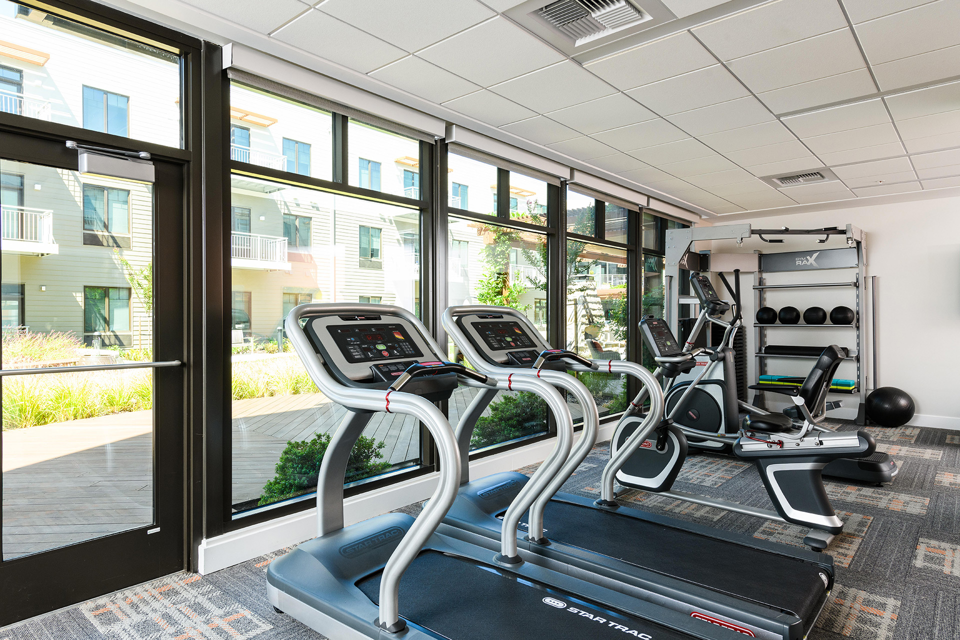 The fitness center at The Watermark at Napa Valley.