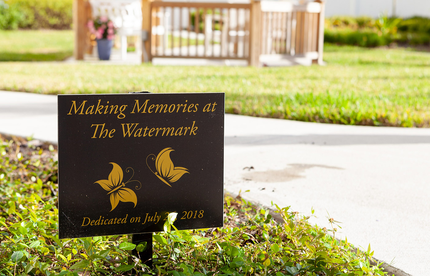 A sign at The Watermark at Vistawilla.