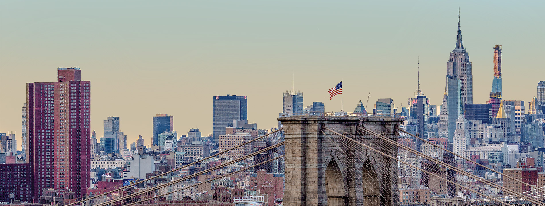 New York City skyline view.