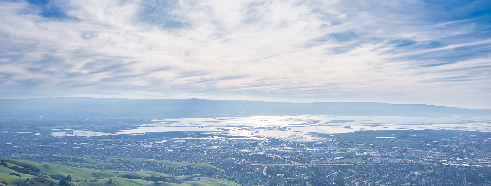 An aerial view of Fremont California