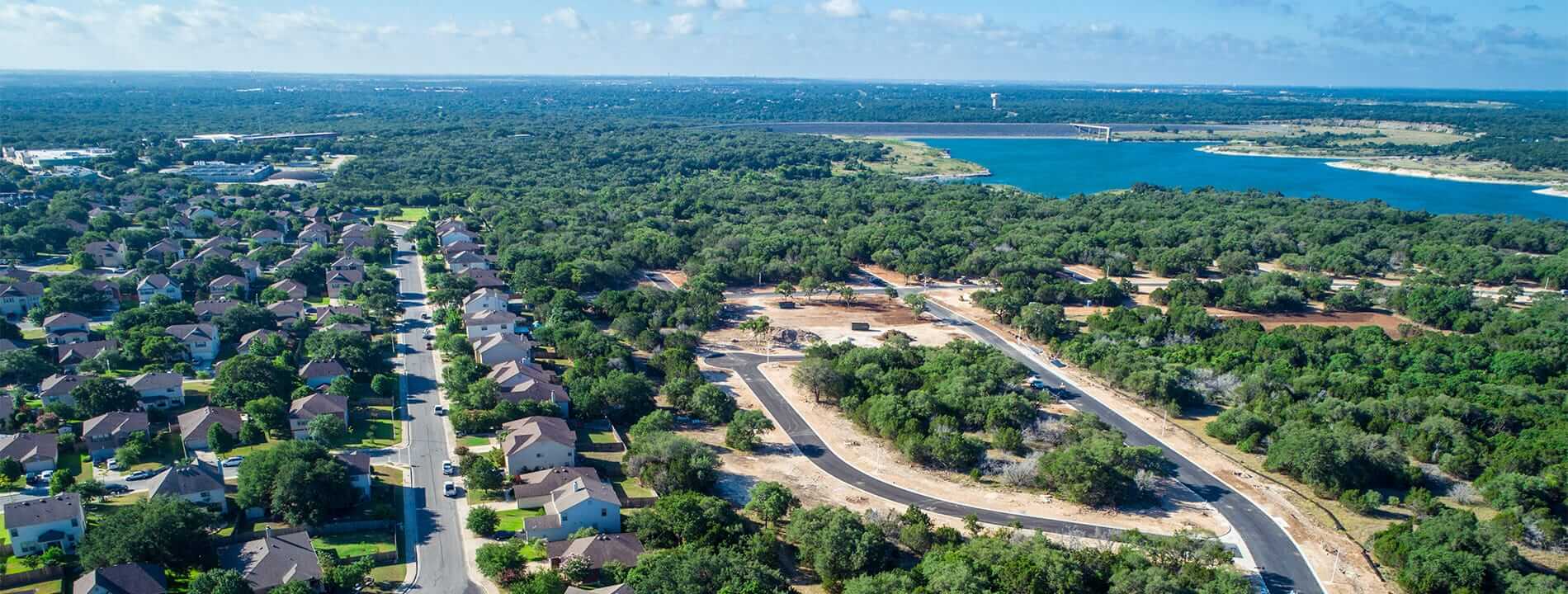 Aerial image of the city.