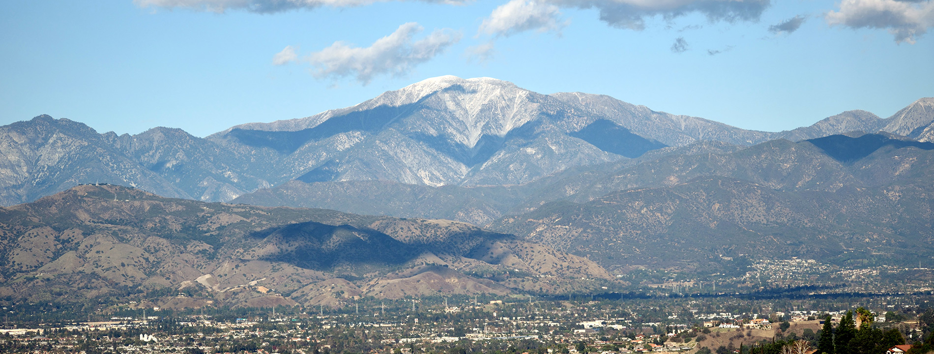 The San Gabriel Mountains.